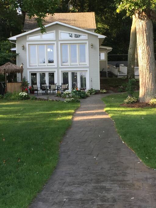 View of home from lake