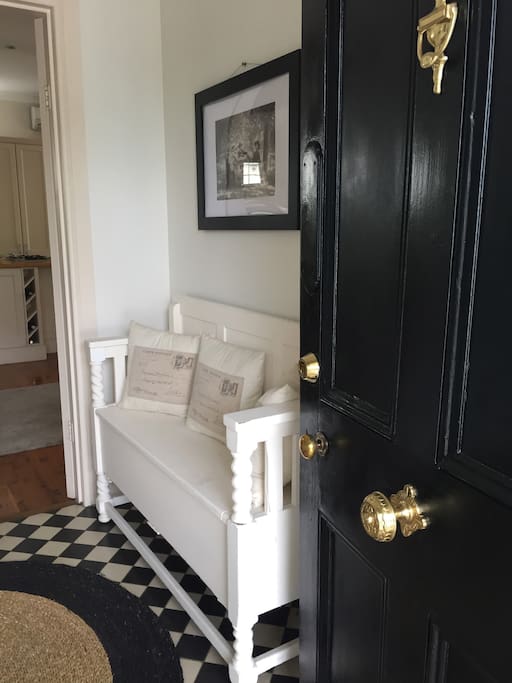 Welcoming entry to home.