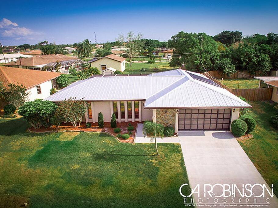 Aerial view of House