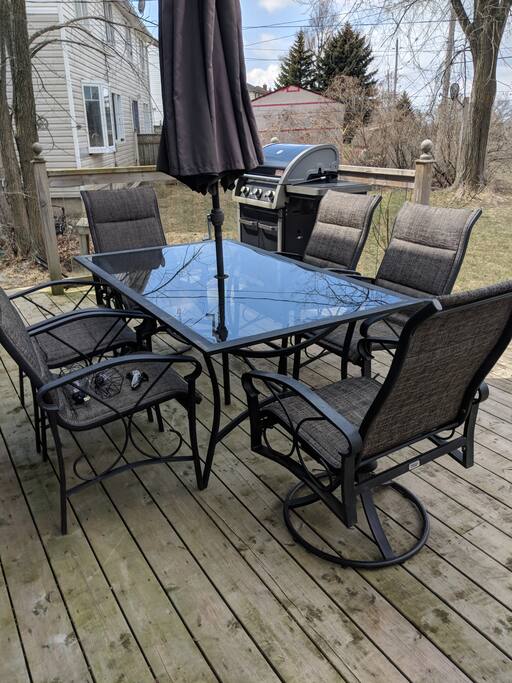 Back deck with BBQ