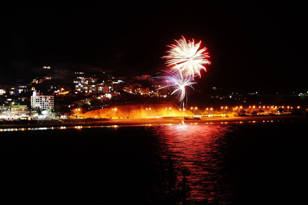Fireworks over Yeppoon's Main Beach