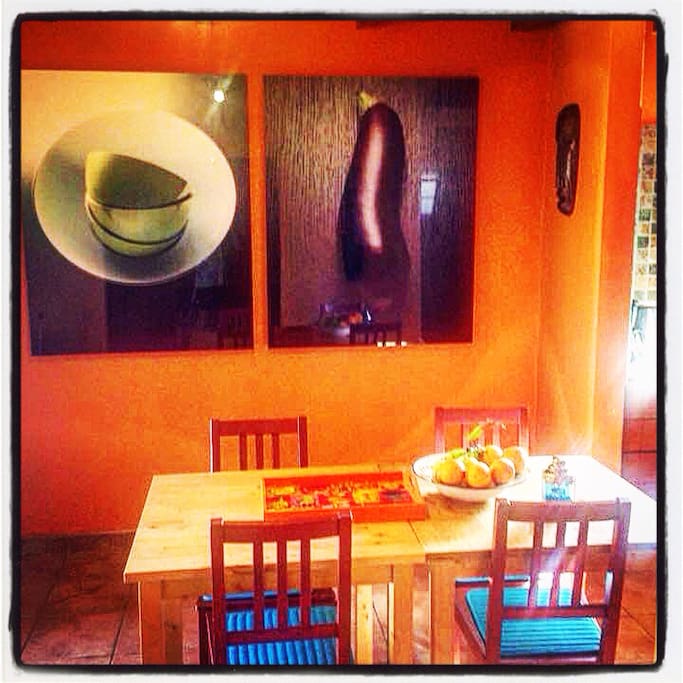 Fine art photowork in the livingroom.