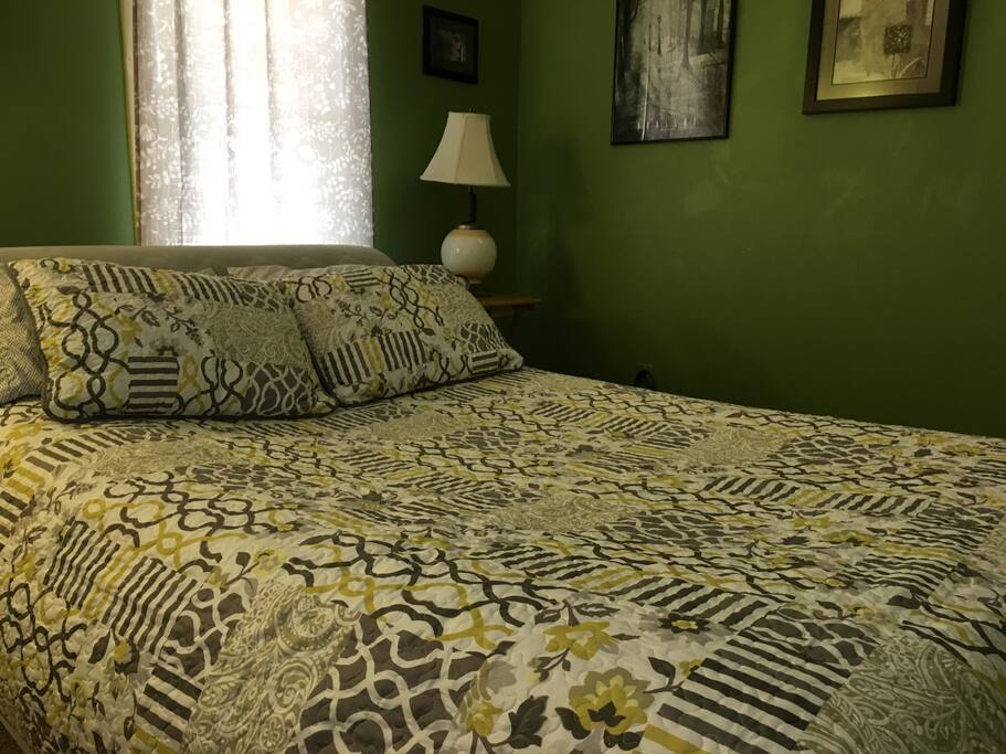 It has a queen-sized air bed.