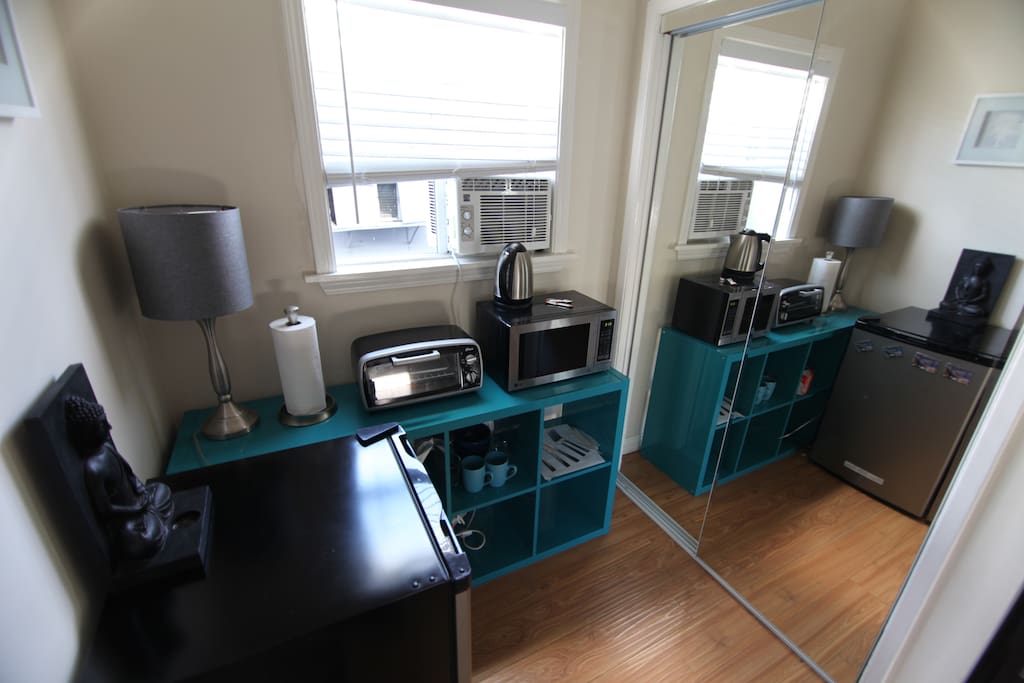 Towels Provided, Unit also has Iron & Board, Hair Dryer and Other Basics.