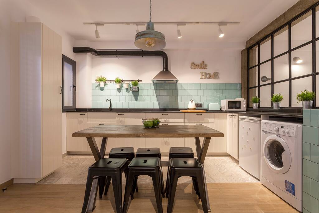Kitchen & Living Room