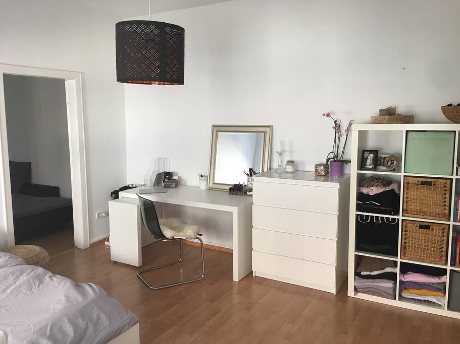 work desk in the bedroom
