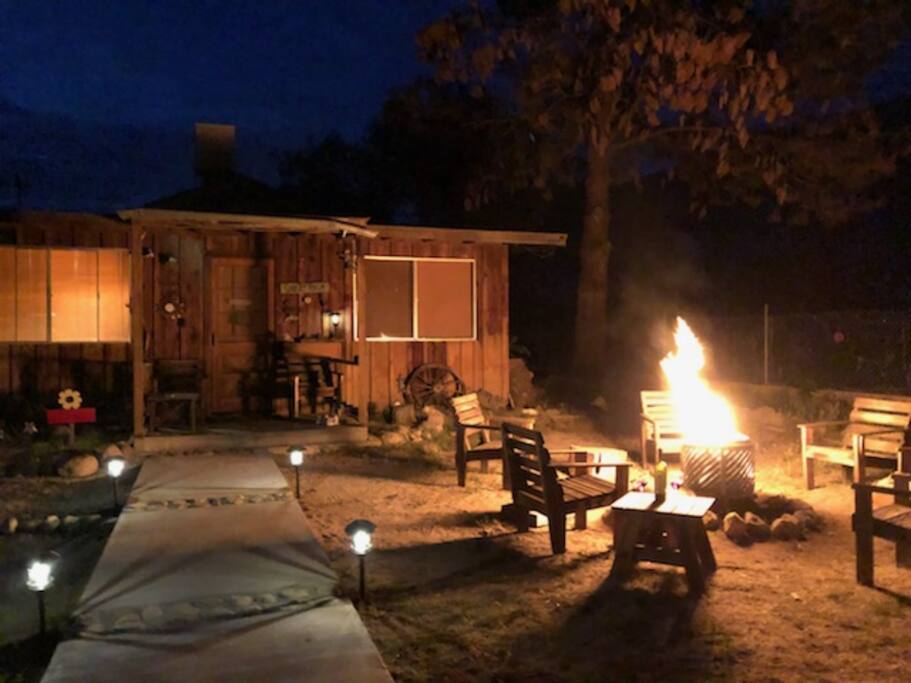 Enjoy the starry night by a warm fire and relax with the ones you love.