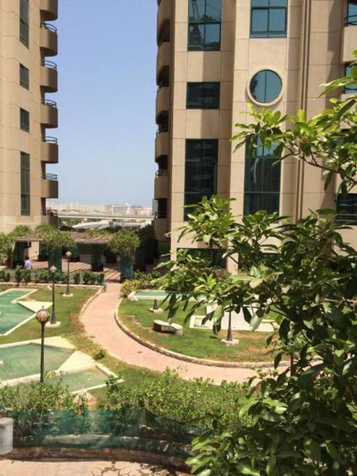 Garden of the building