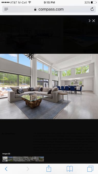 Lofty open floor plan for living/dining. Flooded with natural light.