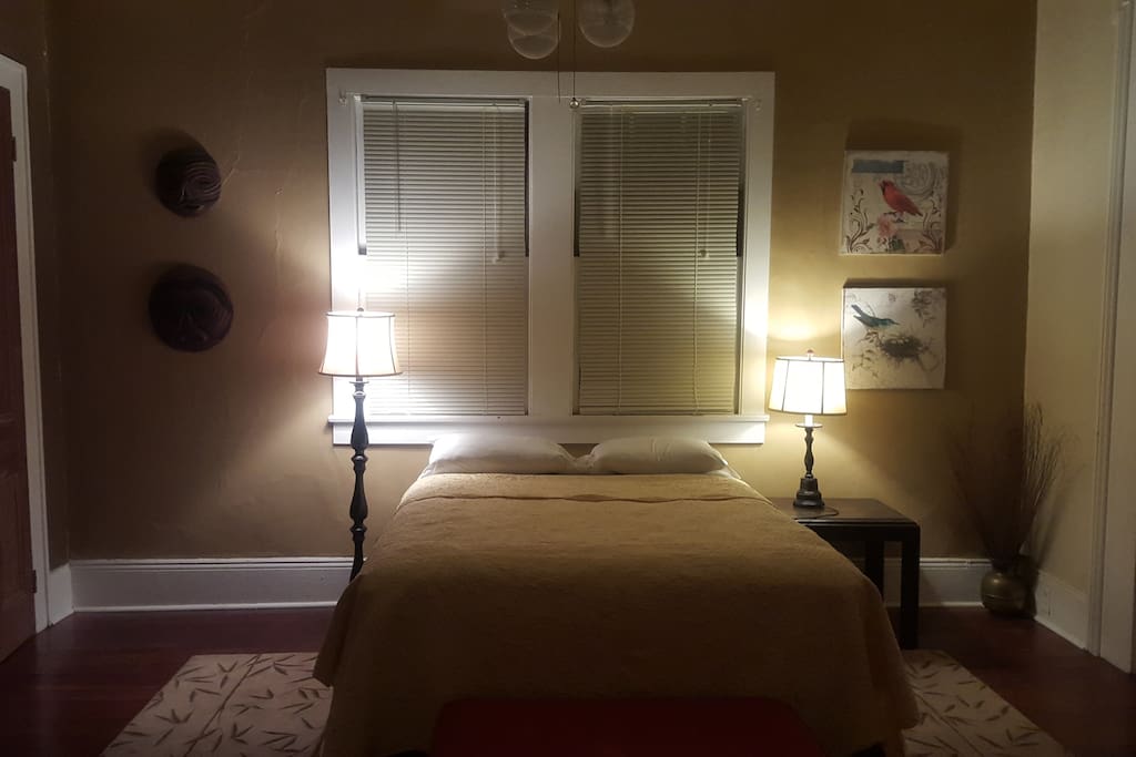 Bedroom 1
Spacious with queen size bed and half bath