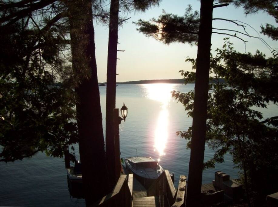 BEAUTIFUL WATER VIEWS FROM UPPER DECK ON