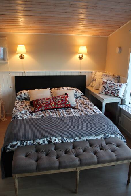 Queen-sized bed