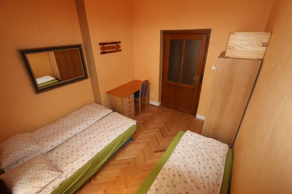 Your bedroom 1PL1 with 3 beds, writing table +chair ,wardrobe