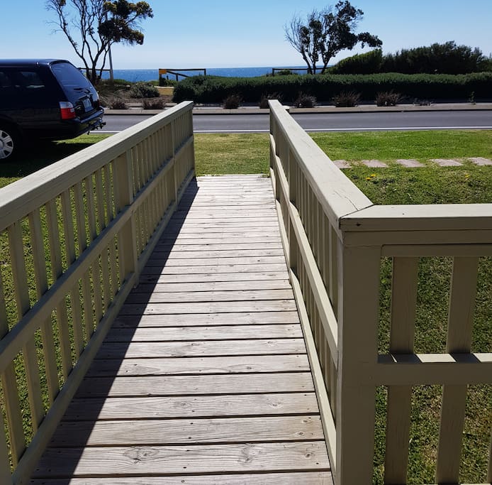 View from top level balcony