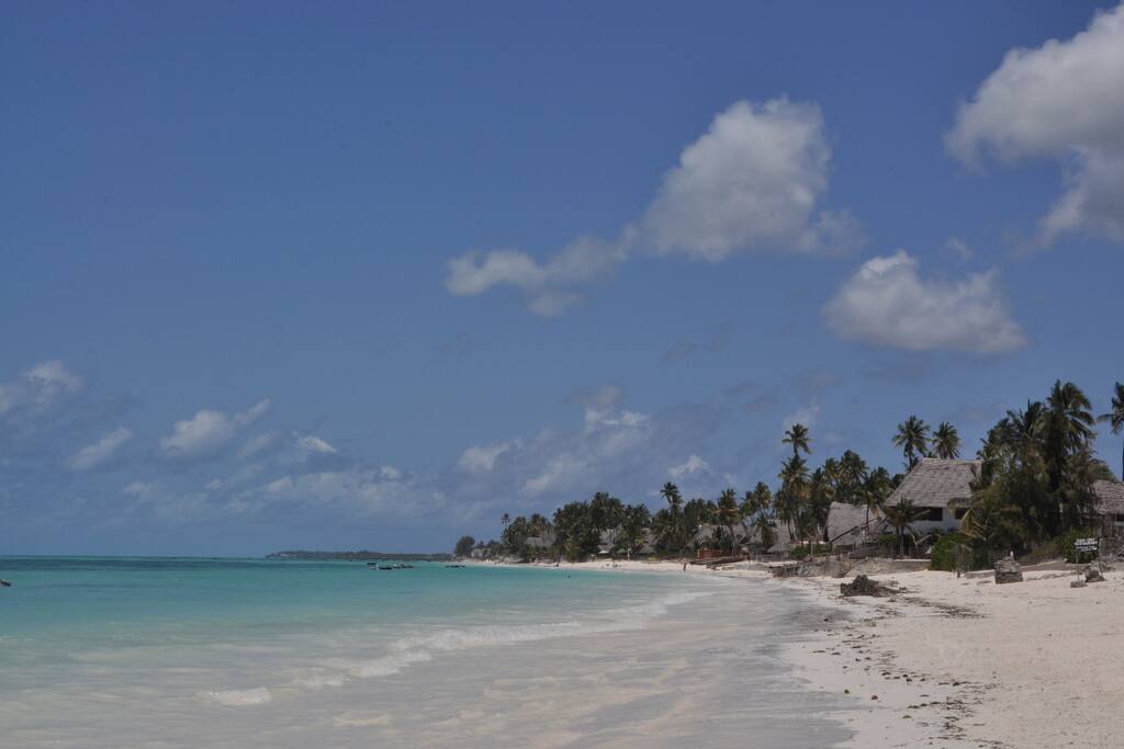 Our guesthouse is located directly on the beach of Jambiani.
