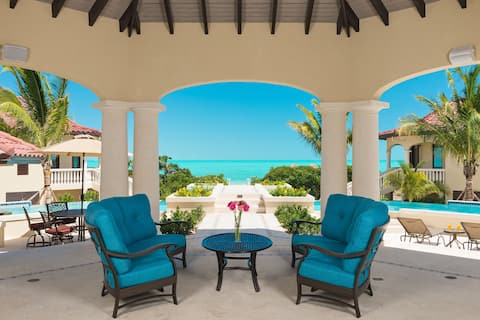 Breathtaking 5 BR Mediterranean Oceanfront Villa