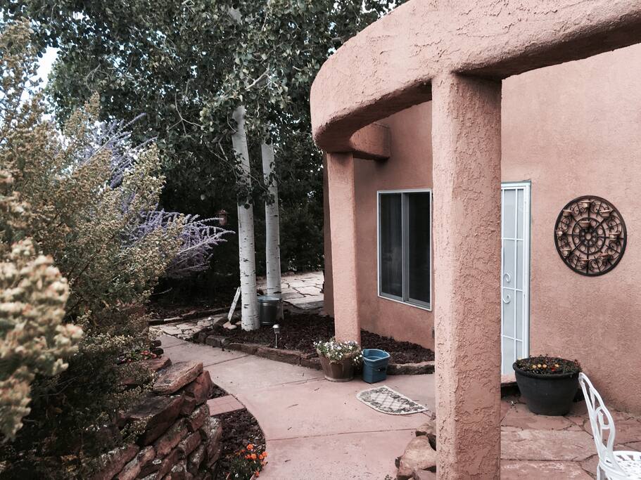One of two private entrances