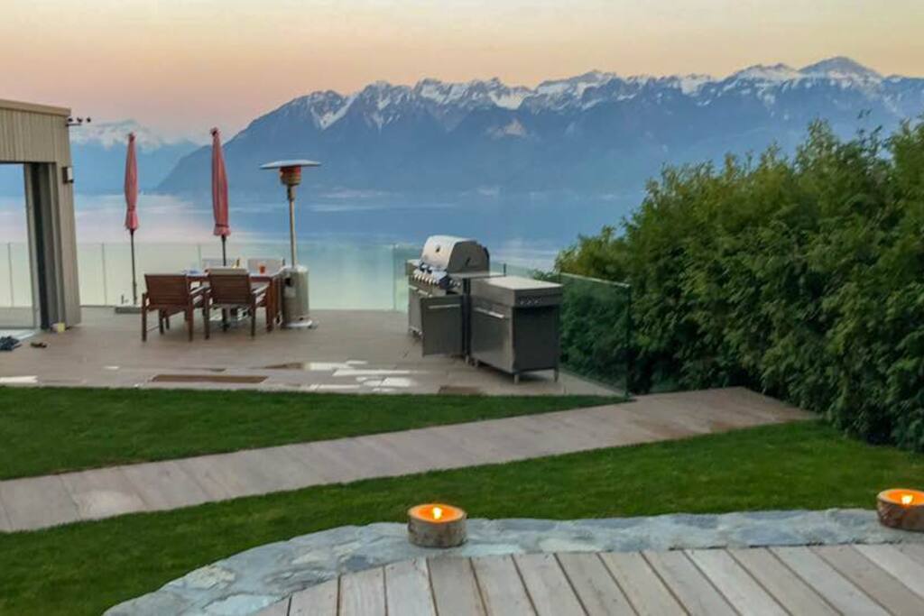 West side terrace view from Jacuzzi
