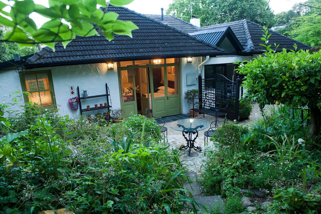 Outside seating in front of the space is ideal for good weather days