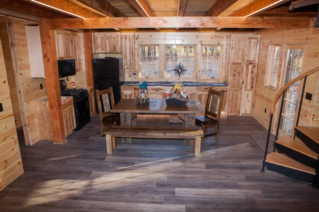 Our fully furnished kitchen is perfectly suited for two families