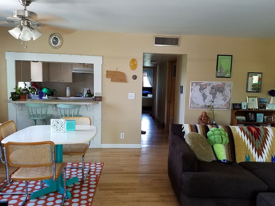Main living area. Plenty of natural light to go around...