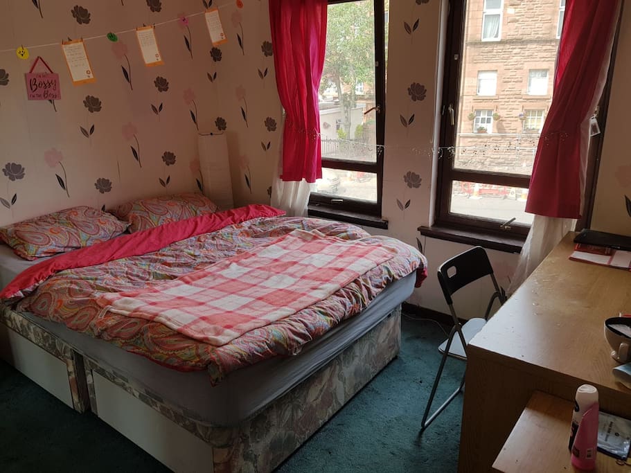 Bedroom with the window view