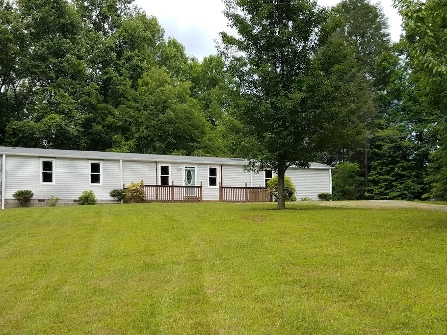 Home sits on 5 seclude acres that boards the Chattahoochee National Forest, with thousands of acres for hunting, fishing, hiking, dual sports, canoes, etc.