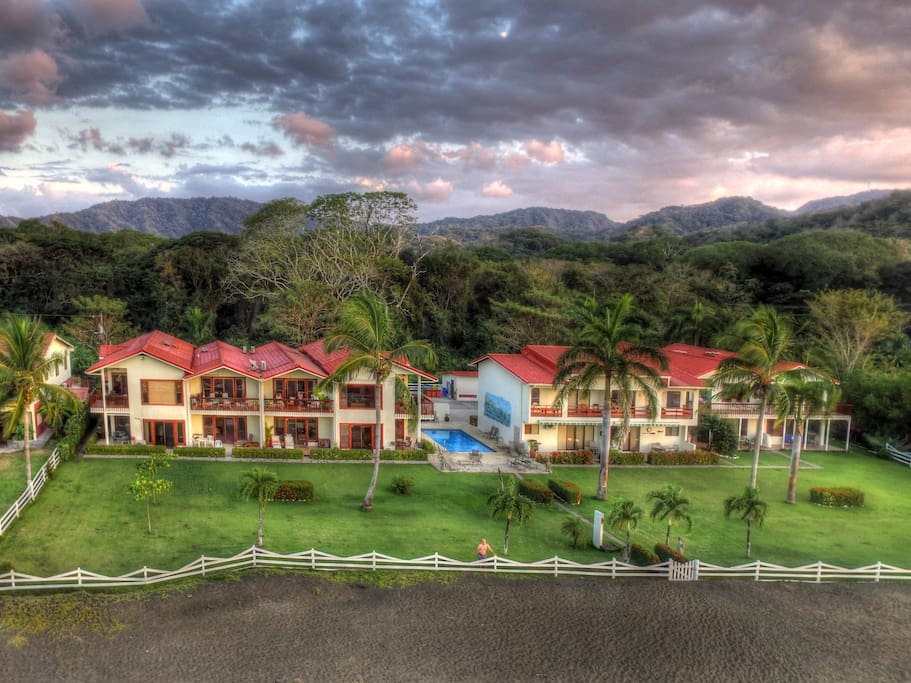 Our complex is a low rise with only 14 units on the beach