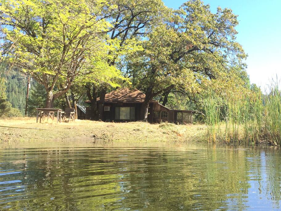 Relax at the pond and enjoy a book, soak in some sunshine or paddle around in our inflatable boat.