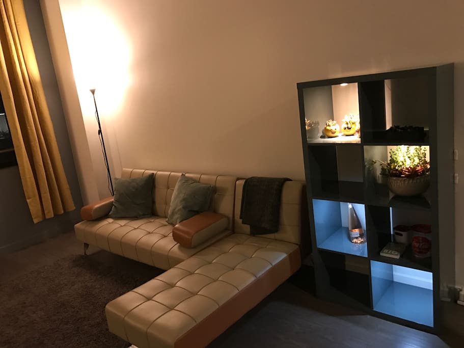 Nicely decorated for guests to feel at home
