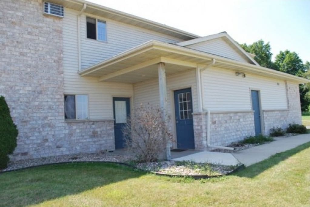 Front door of condo (on the right)