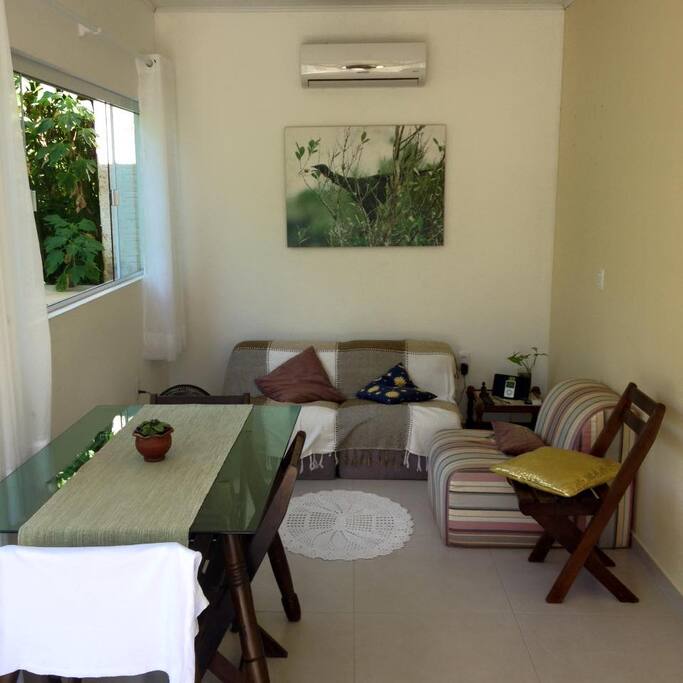 Sala para o deck.