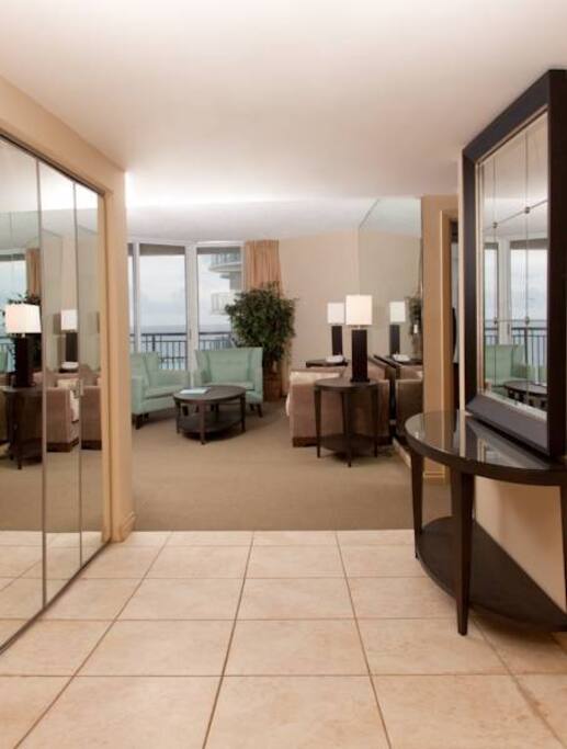 Entrance into the unit
