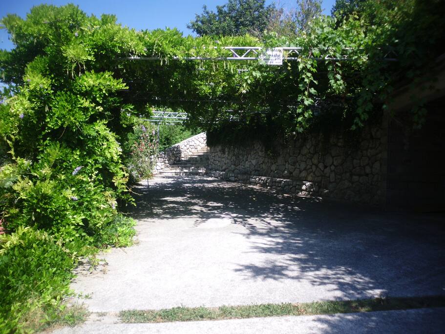 Lower parking lot