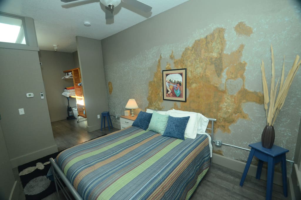 Artsy wall with seven layers of wallpaper which could tell story!