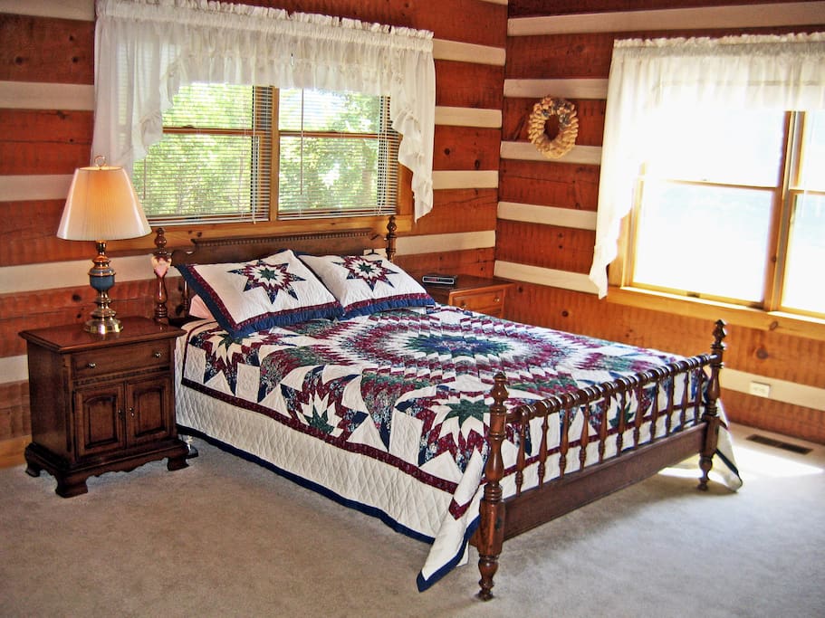 Rejuvenate in your bright and spacious master suite with queen bed and private adjoining bathroom.