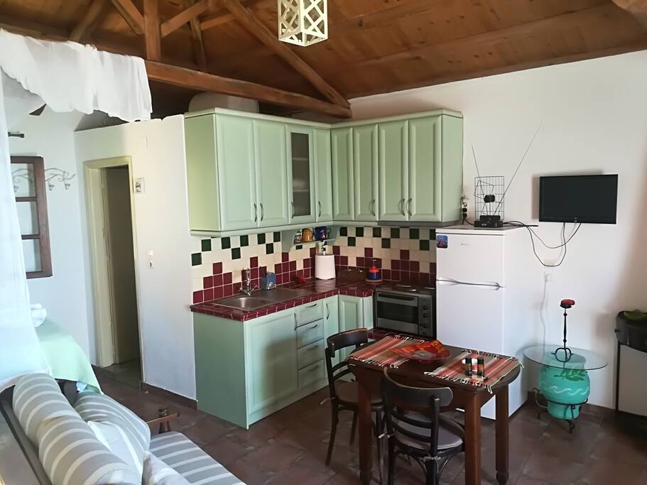 This sweet kitchen will provide anything you might need