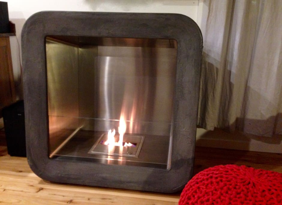 Our new eco smart ethanol fireplace installed in the loungeroom.