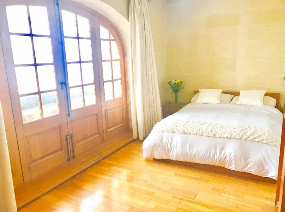 Lovely bright bedroom
