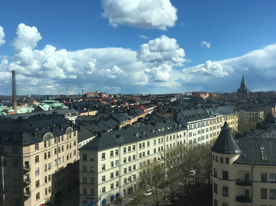 The view of the city