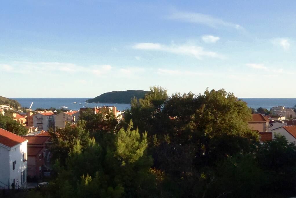 The view over the Budva Bay.