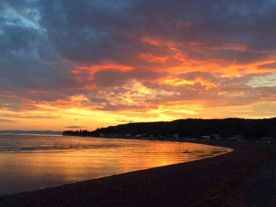 coucher de soleil...