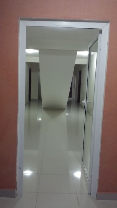 Entrance to building F2 304 in Serena Village