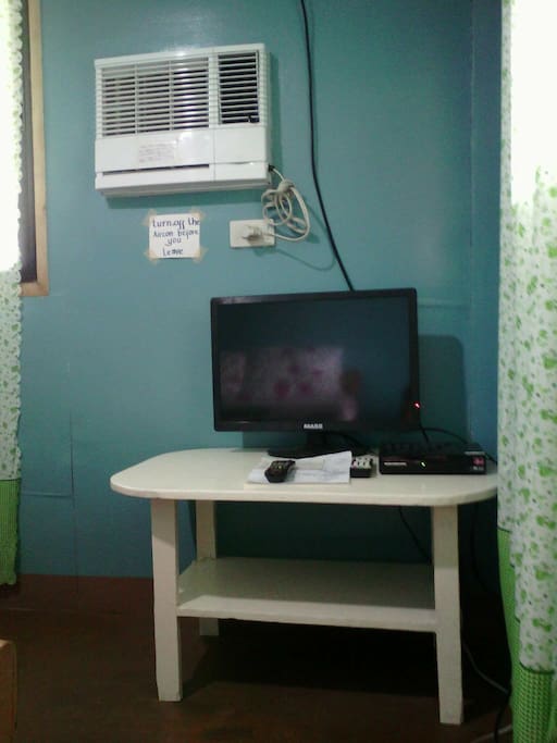 .. with own TV and free Wi-Fi...