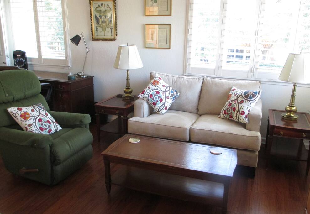 Generous sitting area
