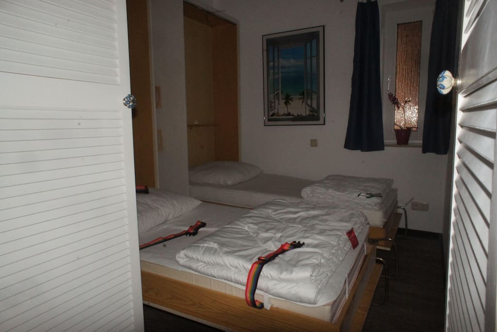 Schlafraum mit 2 Einzelbetten