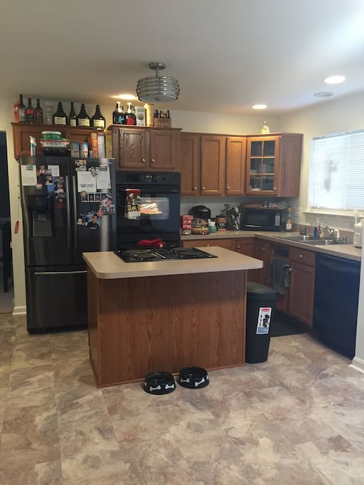 Beautiful kitchen with new floors!