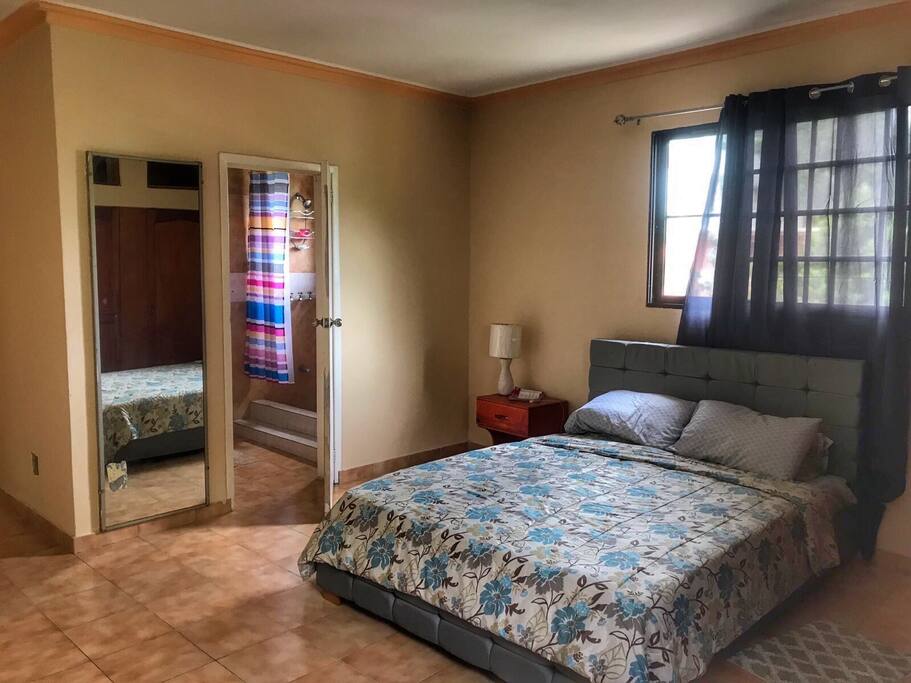 master bedroom with bathroom