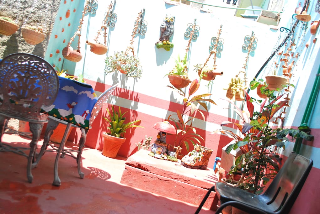 Patio interior del alojamiento