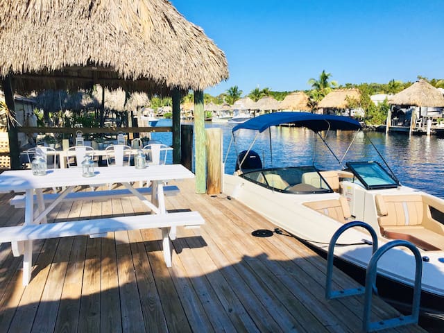 Tiny house on the water. Pool, beach, dock, kayaks